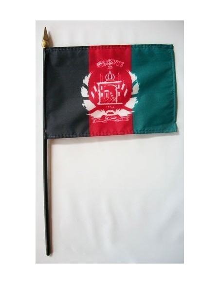 Afghanistan 4" x 6" Mounted Flags