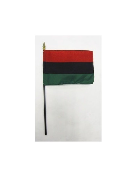 African-American 4" x 6" Mounted Flags