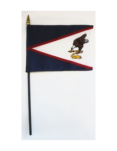 American Samoa 4" x 6" Mounted Flags