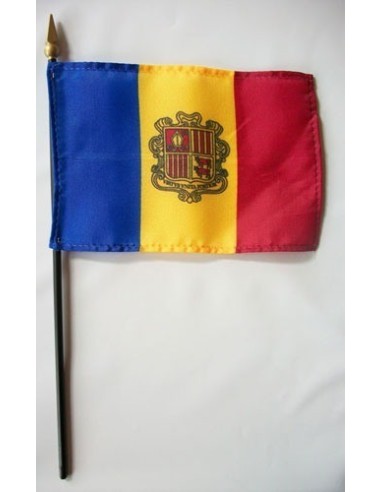 Andorra Mounted Flags 4" x 6"| Buy Online Now