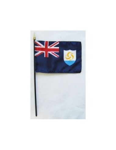 Anguilla Mounted Flags 4" x 6"| Buy Online Now