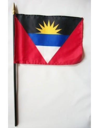 Antigua & Barbuda Mounted Flags 4" x 6"| Buy Online Now