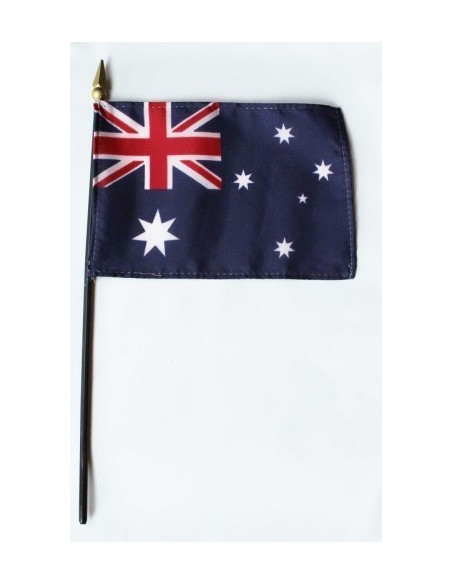 Australia 4" x 6" Mounted Flags