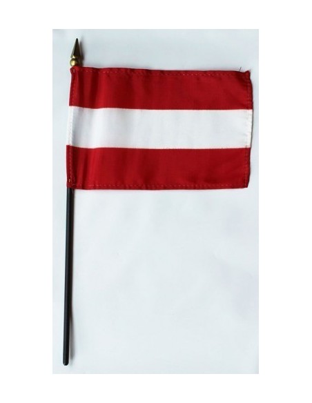 Austria 4" x 6" Mounted Flags