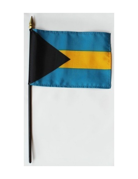 Bahamas 4" x 6" Mounted Flags