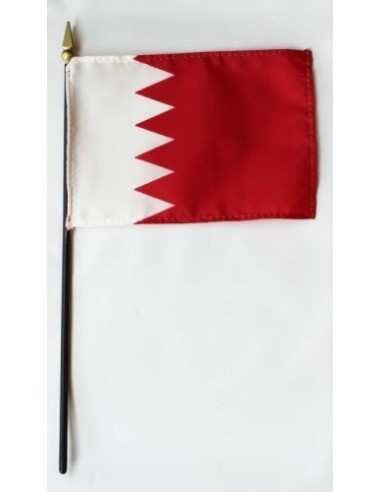 Bahrain Mounted Flags 4" x 6"| Buy Online Now