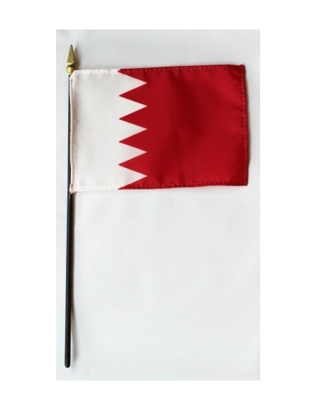 Bahrain 4" x 6" Mounted Flags