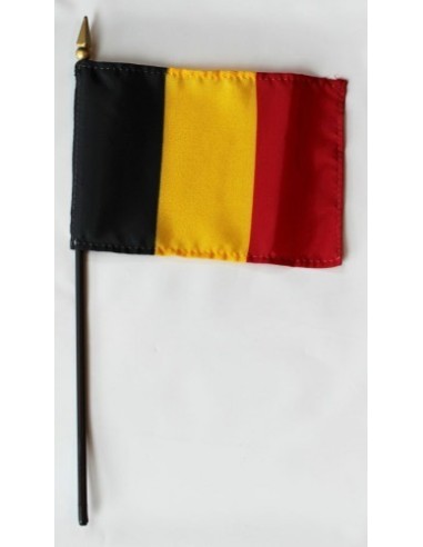 Belgium Mounted Flags 4" x 6"| Buy Online Now