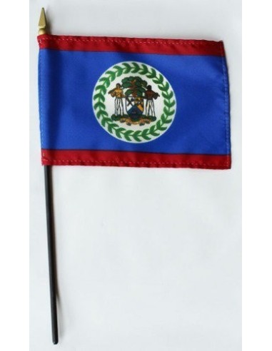 Belize Mounted Flags 4" x 6"| Buy Online Now