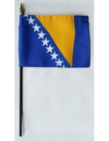 Bosnia-Herzegovina Mounted Flags 4" x 6"| Buy Online Now