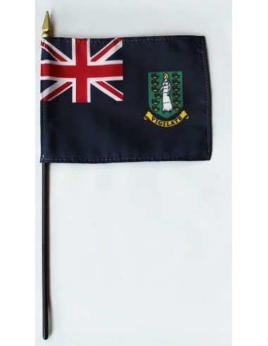 British Virgin Islands Mounted Flags 4" x 6"| Buy Online Now