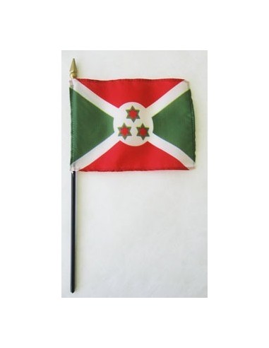 Burundi Mounted Flags 4" x 6"| Buy Online Now