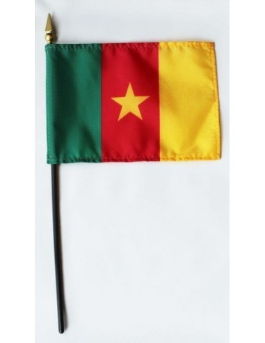 Cameroon Mounted Flags 4" x 6"| Buy Online Now