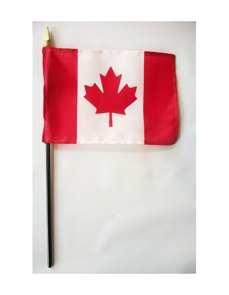 Canada 4" x 6" Mounted Flags