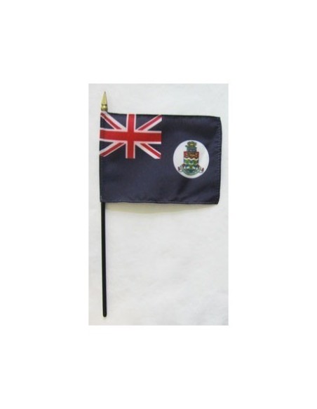 Cayman Islands 4" x 6" Mounted Flags