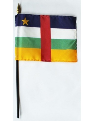 Central African Rep Mounted Flags 4" x 6"| Buy Online Now