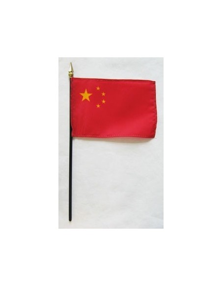 China 4" x 6" Mounted Flags