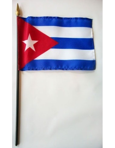 Cuba Mounted Flags 4" x 6"| Buy Online Now