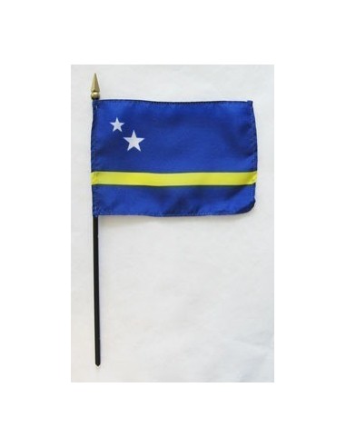 Curacao Mounted Flags 4" x 6"| Buy Online Now