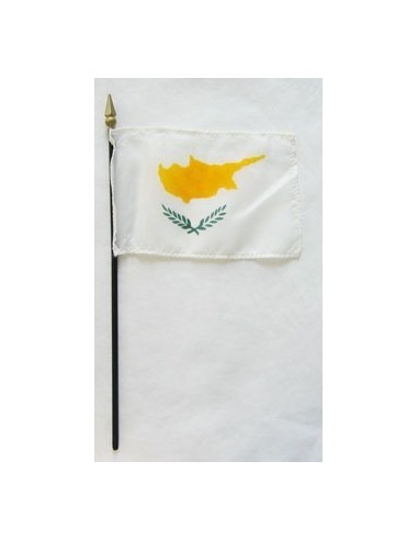 Cyprus Mounted Flags 4" x 6"| Buy Online Now