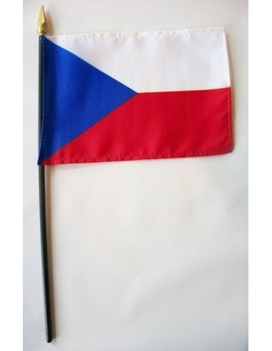 Czech Republic Mounted Flags 4" x 6"| Buy Online Now