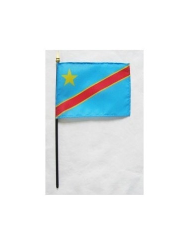 Dem Republic of Congo Mounted Flags 4" x 6"| Buy Online Now