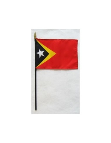 East Timor Mounted Flags 4" x 6"| Buy Online Now