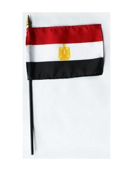 Egypt 4" x 6" Mounted Flags