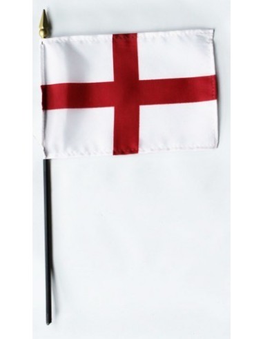 England (St. George's Cross) Mounted Flags 4" x 6"| Buy Online Now