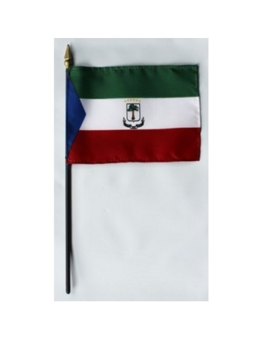 Equatorial Guinea Mounted Flags 4" x 6"| Buy Online Now