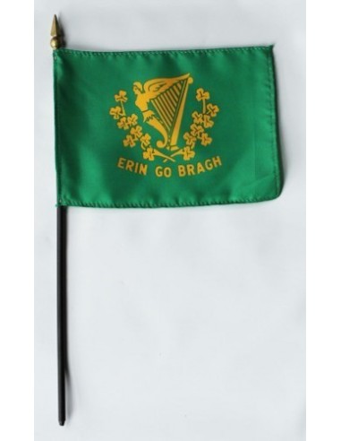 Erin Go Bragh Mounted Flags 4" x 6"| Buy Online Now