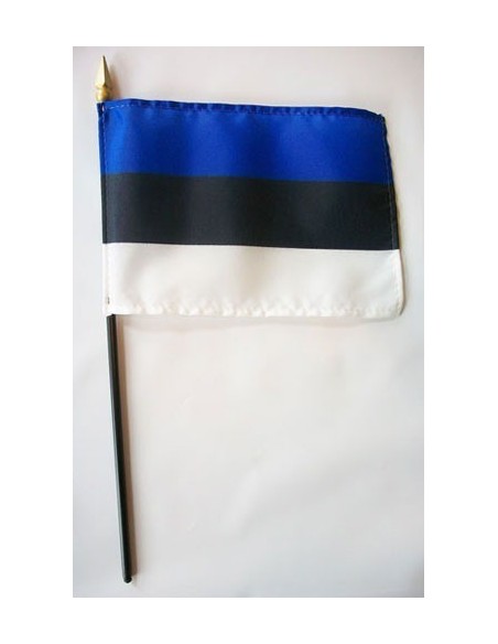 Estonia 4" x 6" Mounted Flags