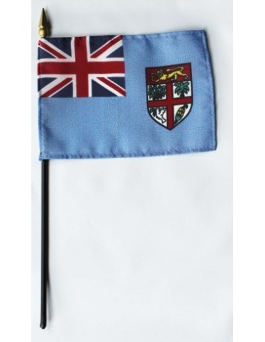 Fiji Mounted Flags 4" x 6"| Buy Online Now