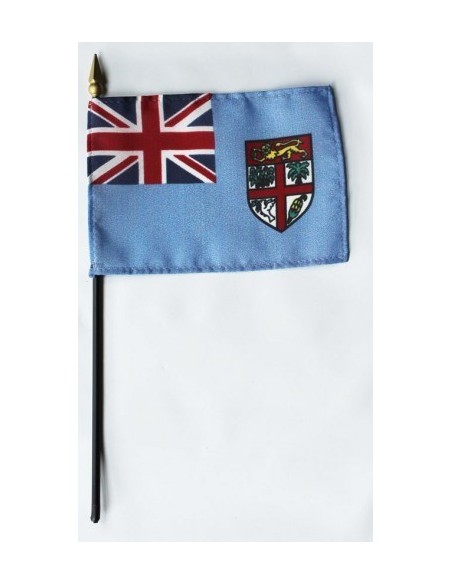 Fiji 4" x 6" Mounted Flags