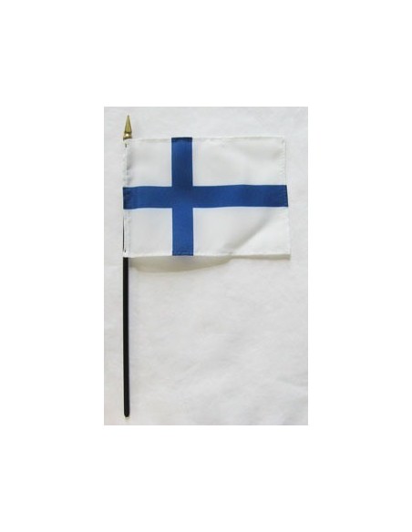 Finland 4" x 6" Mounted Flags