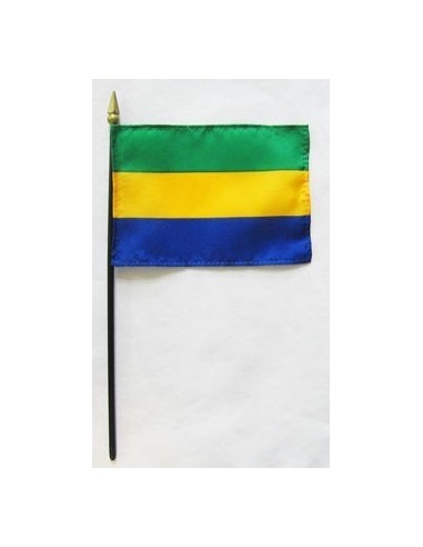 Gabon Mounted Flags 4" x 6"| Buy Online Now