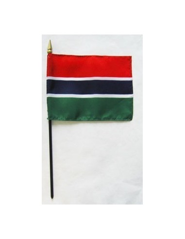 Gambia Mounted Flags 4" x 6"| Buy Online Now