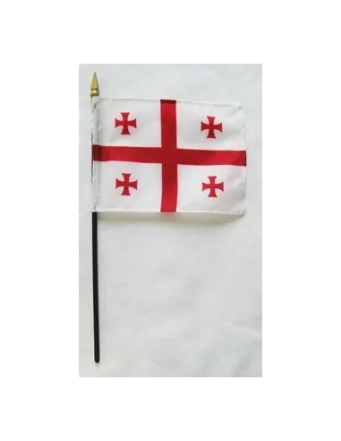 Georgia Republic Mounted Flags 4" x 6"| Buy Online Now