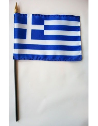 Greece Mounted Flags 4" x 6"| Buy Online Now