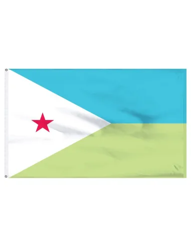 Djibouti 2' x 3' Indoor International Polyester Flag | Buy Online