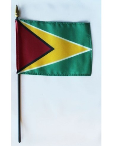 Guyana Mounted Flags 4" x 6"| Buy Online Now