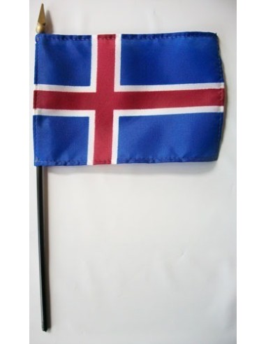 Iceland Mounted Flags 4" x 6"| Buy Online Now