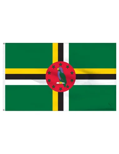 Dominica 2' x 3' Indoor International Polyester Flag | Buy Online