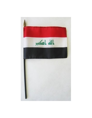 Iraq Mounted Flags 4" x 6"| Buy Online Now