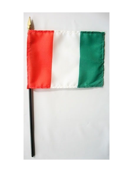 Ivory Coast (Cote D'Ivoire) 4" x 6" Mounted Flags