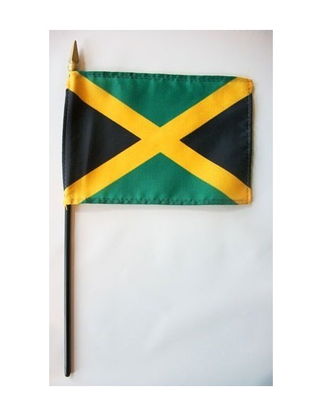 Jamaica 4" x 6" Mounted Flags