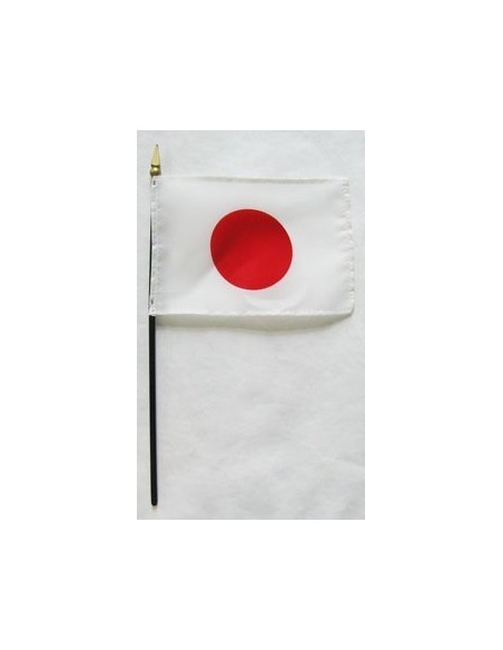 Japan 4" x 6" Mounted Flags