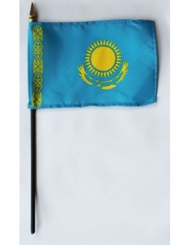 Kazakhstan Mounted Flags 4" x 6"| Buy Online Now