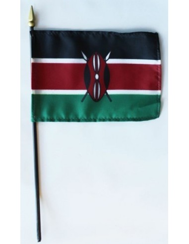 Kenya Mounted Flags 4" x 6"| Buy Online Now