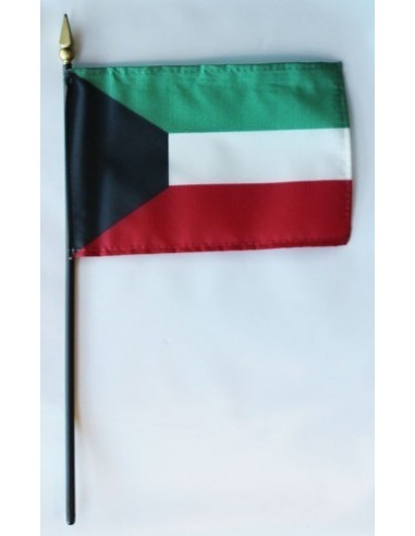 Kuwait Mounted Flags 4" x 6"| Buy Online Now